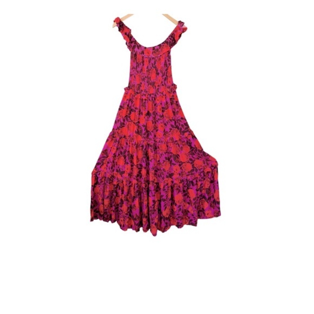 Anthropologie ‘Abel the Label’ Reign Smocked Floral Tiered Layer Ruffle Maxi XS - Picture 9 of 11